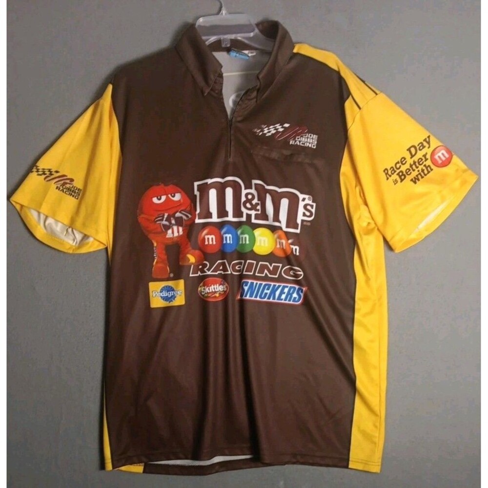 2022 Kyle Busch M&Ms Joe Gibbs Racing Pit Crew Shirt  -Size XL- Team Issued -EUC